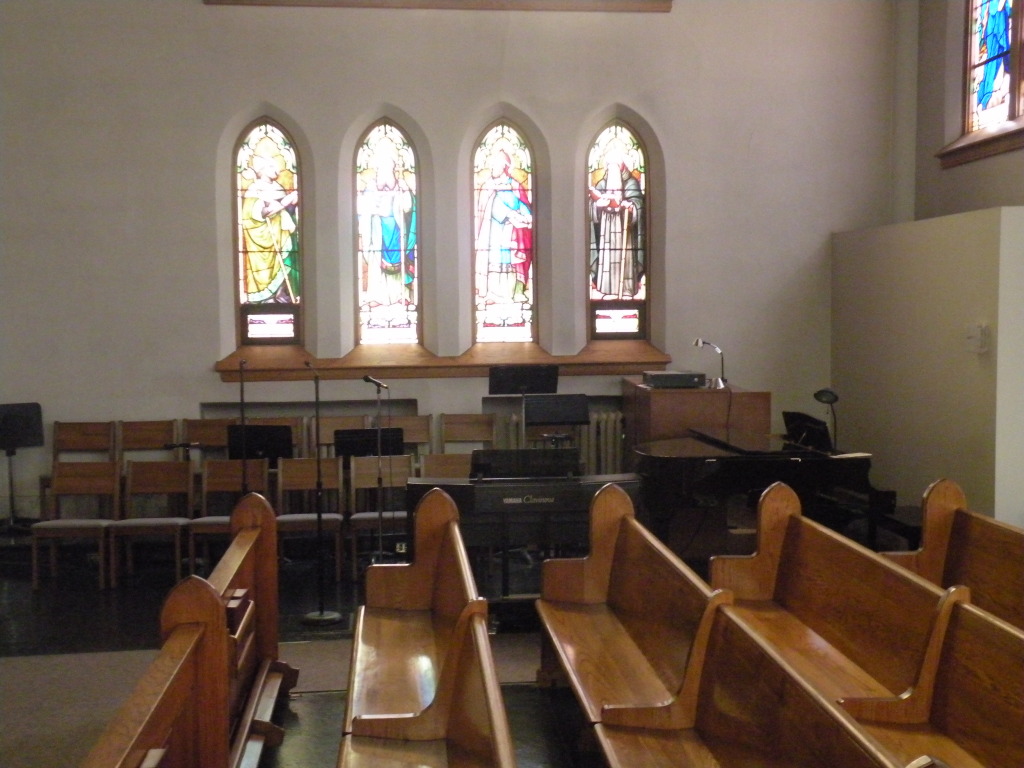 Music area in church